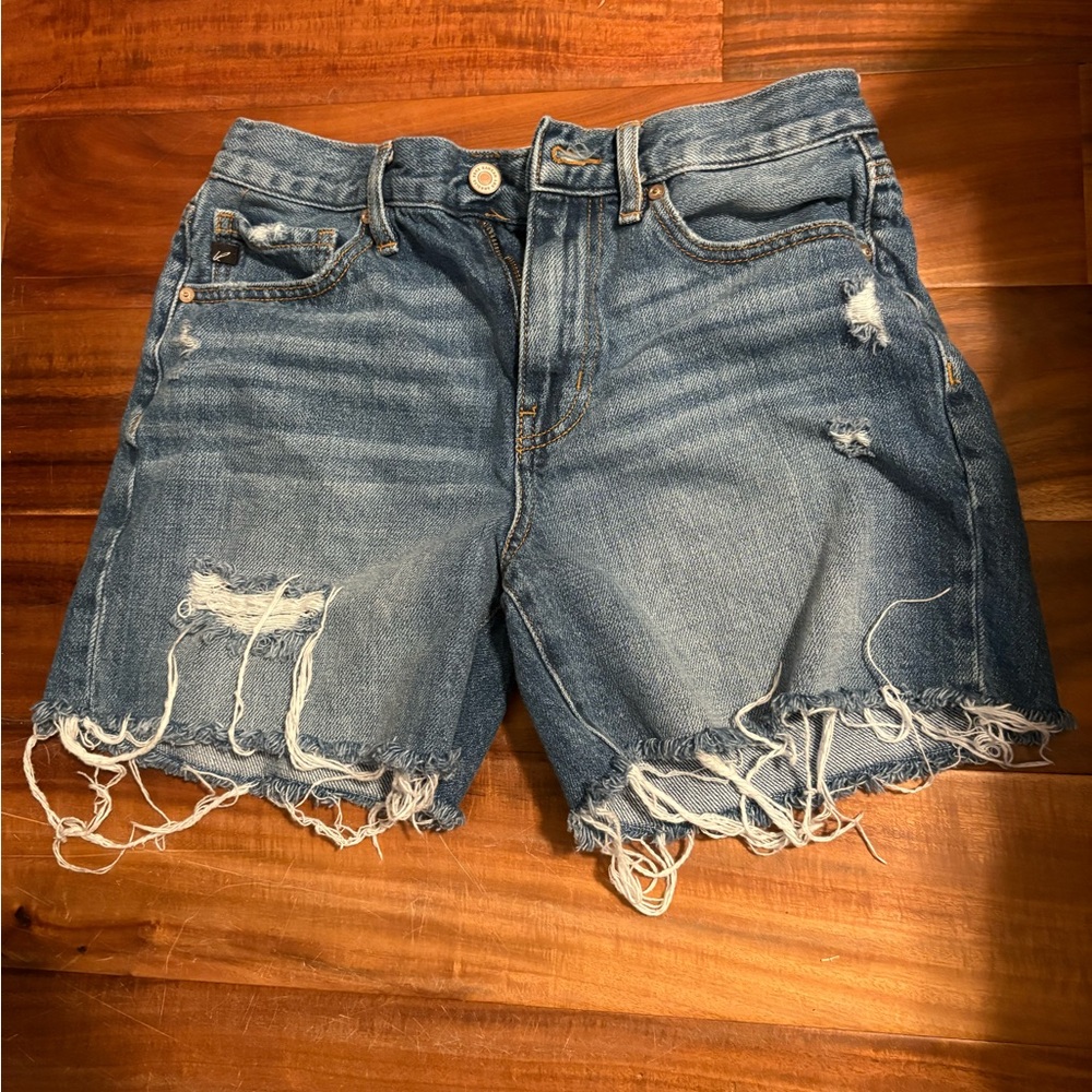 KanCan Frayed Hem Blue Jean‎ Shorts (11)